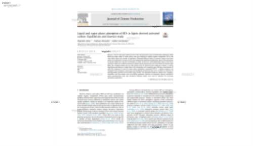 Liquid and vapor phase adsorption of BTX in lignin derived activated carbon: Equilibrium and kinetics study